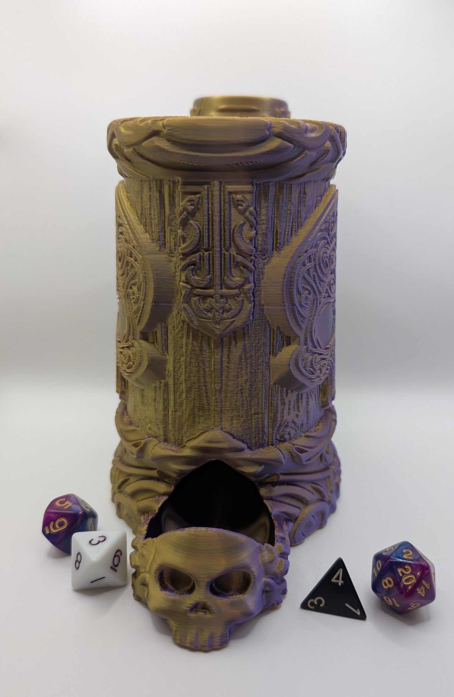Premium Mugs - Celtic Skull 12oz Mug/Dice Tower