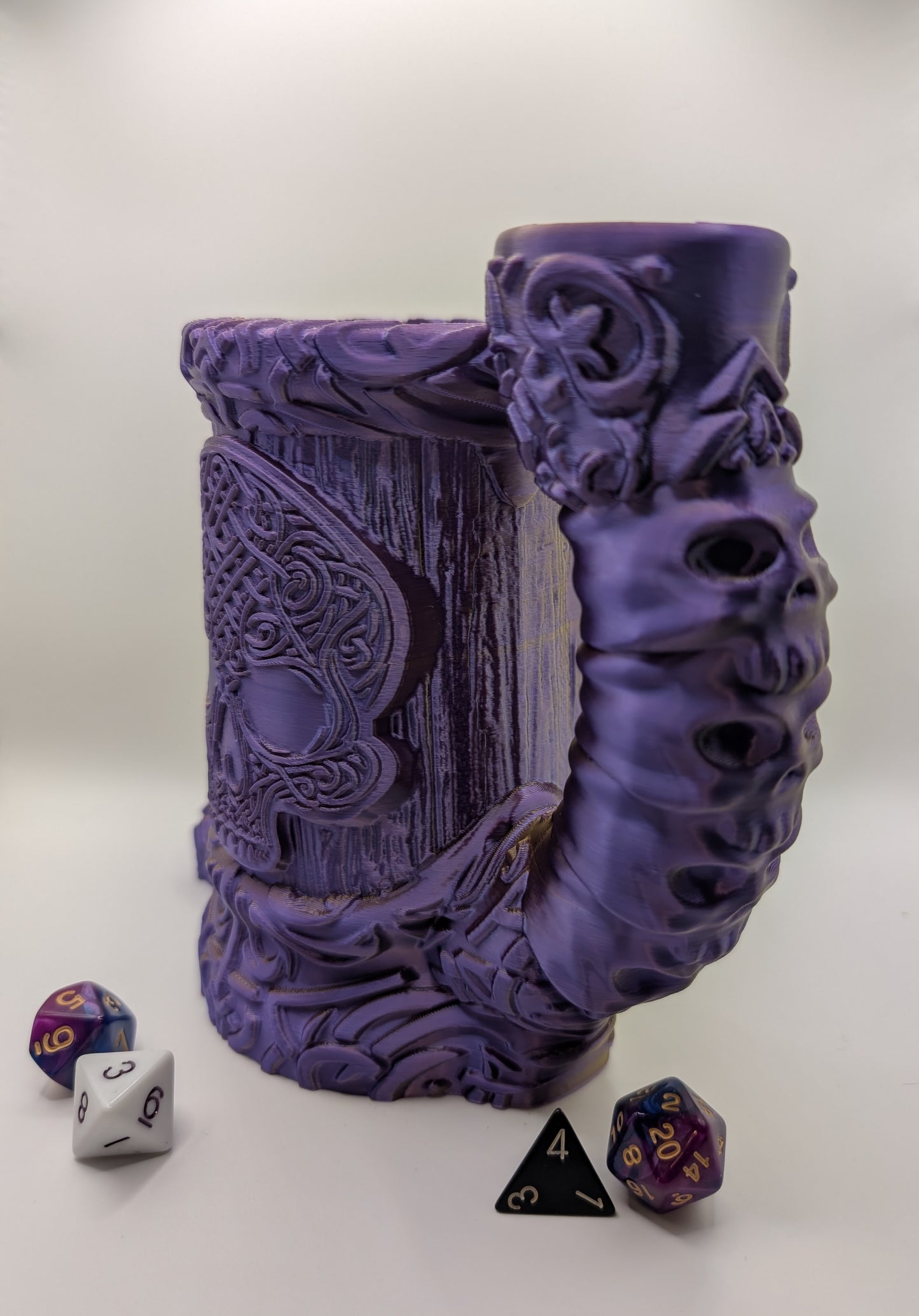 Premium Mugs - Celtic Skull 12oz Mug/Dice Tower