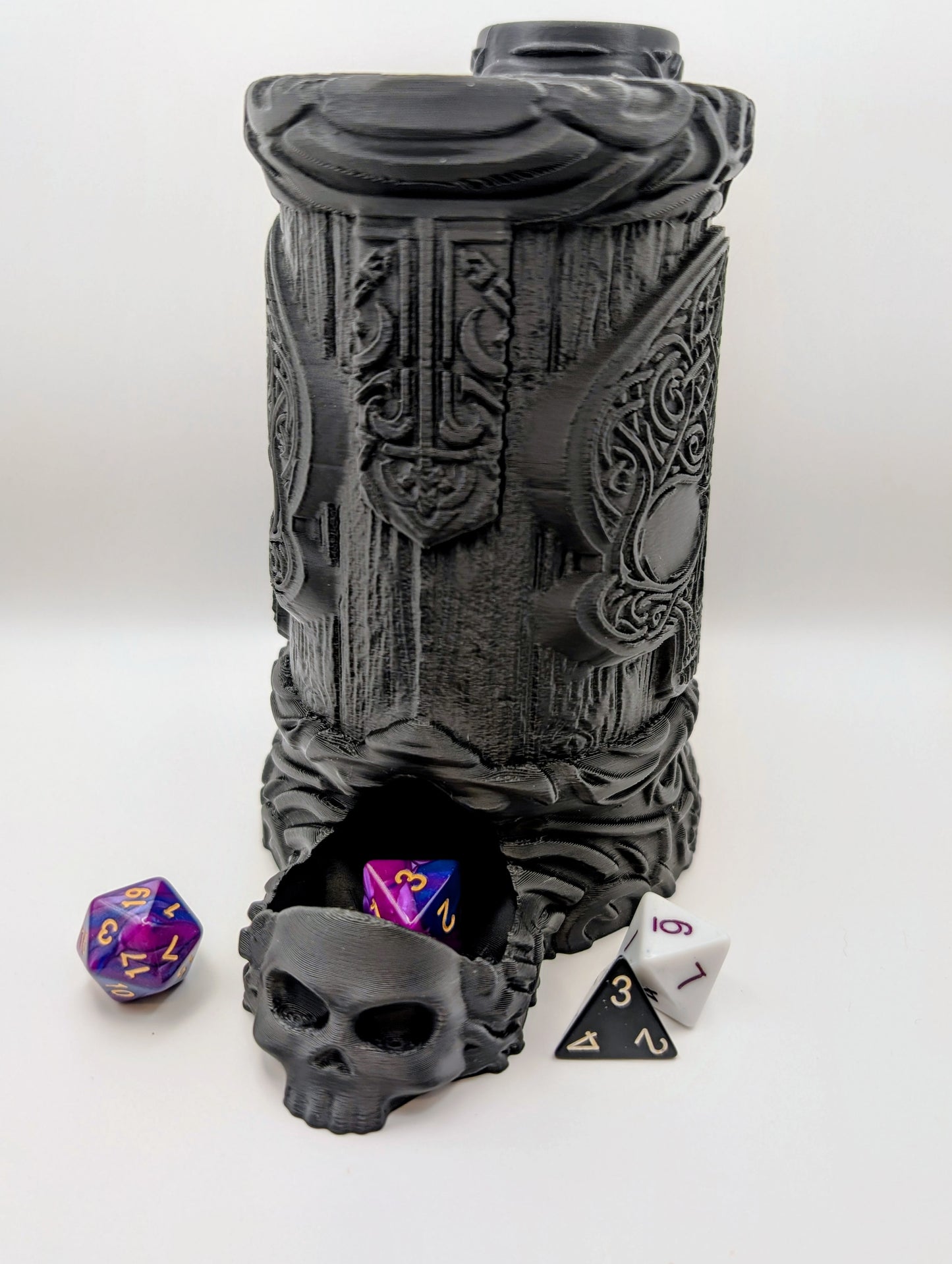 Premium Mugs - Celtic Skull 12oz Mug/Dice Tower
