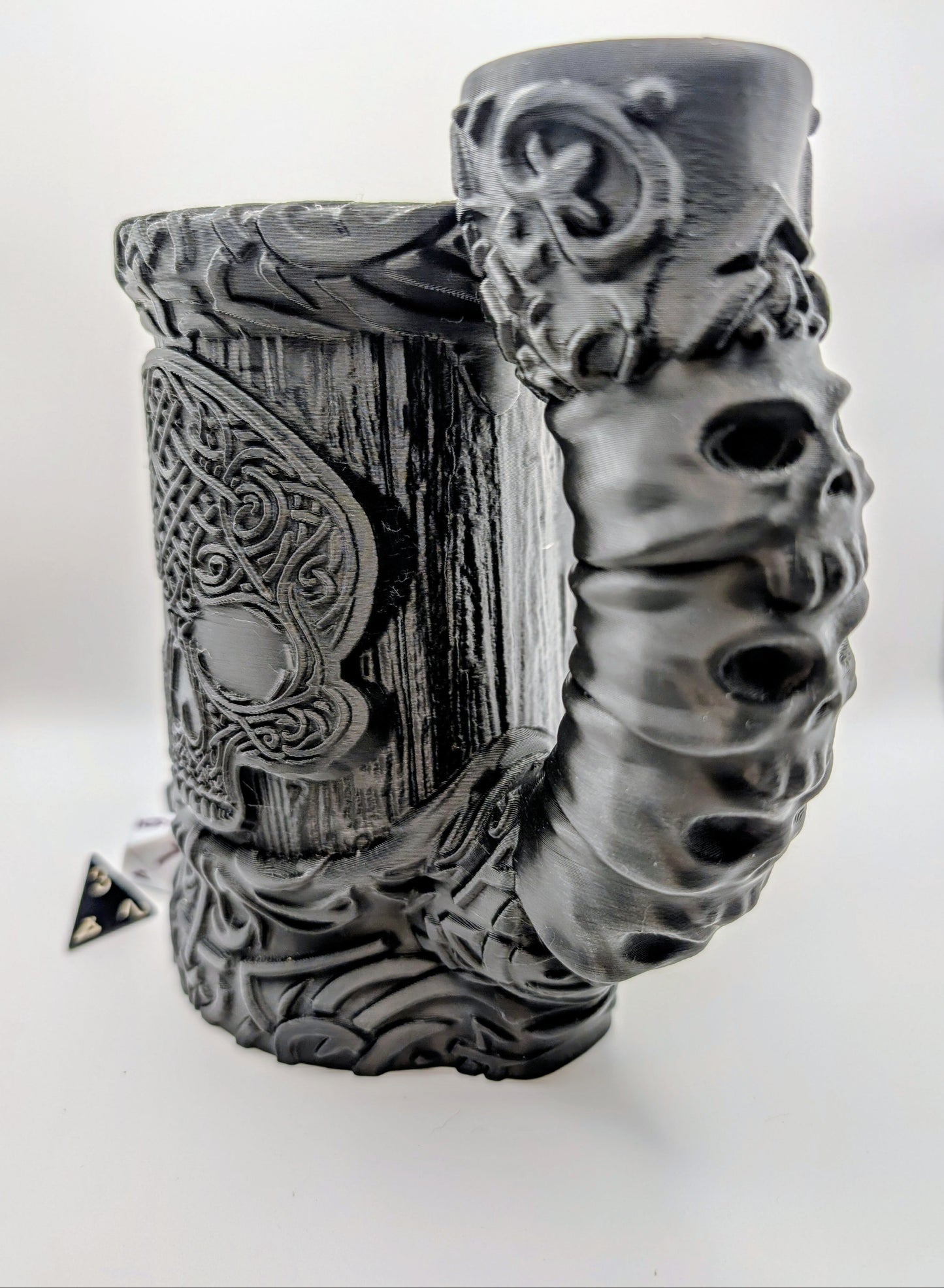 Premium Mugs - Celtic Skull 12oz Mug/Dice Tower