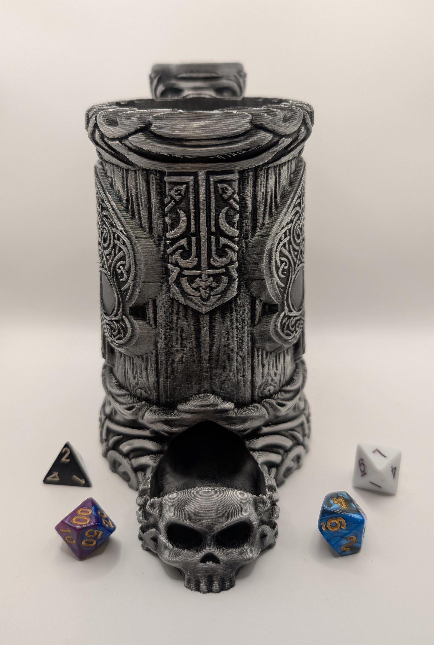 Premium Mugs - Celtic Skull 12oz Mug/Dice Tower