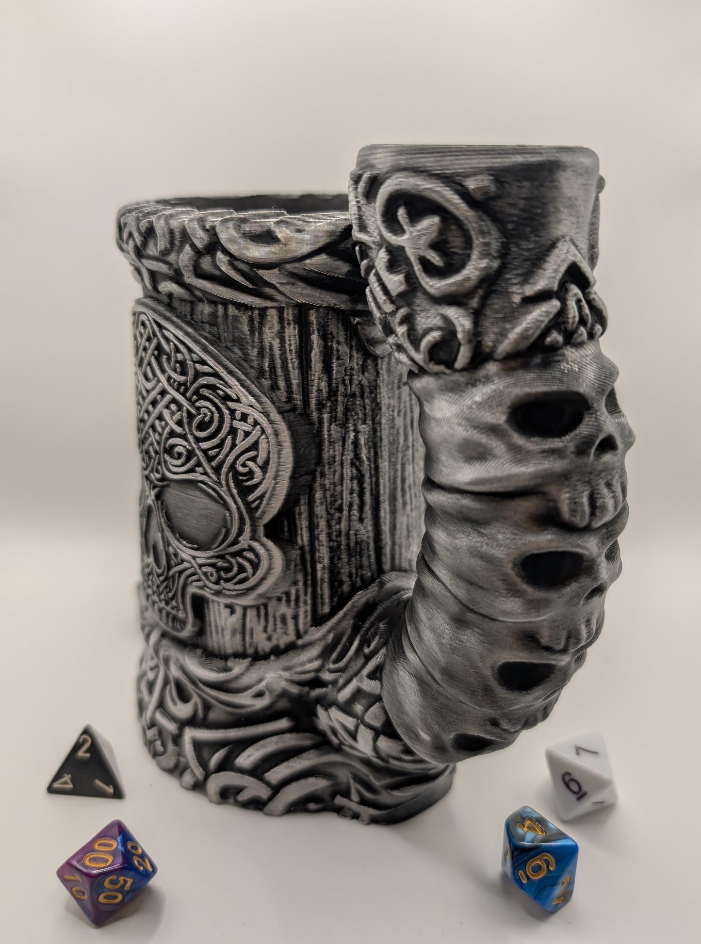 Premium Mugs - Celtic Skull 12oz Mug/Dice Tower